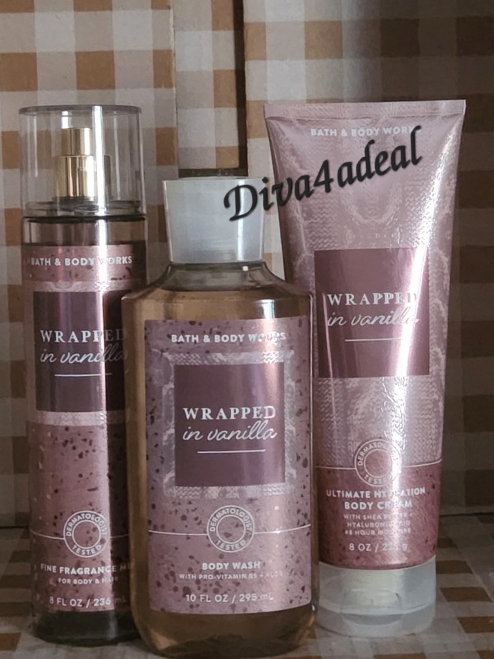 3x Bath & Body Works WHIPPED VANILLA Collection Set Bundle